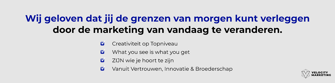 Velocity Utrecht Marketing cover